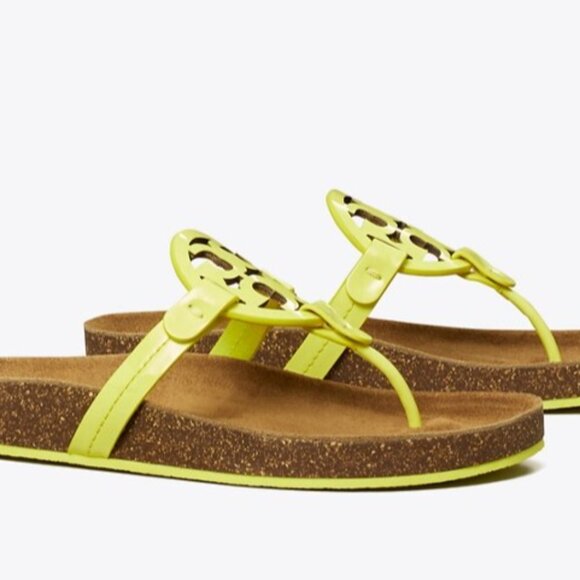 NIB Tory Burch Miller Cloud Blazing Yellow $198 - Picture 1 of 5